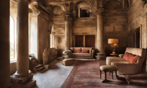 image of the opulent interiors, bespoke furniture, and unique architectural elements of Domus Zamitello.